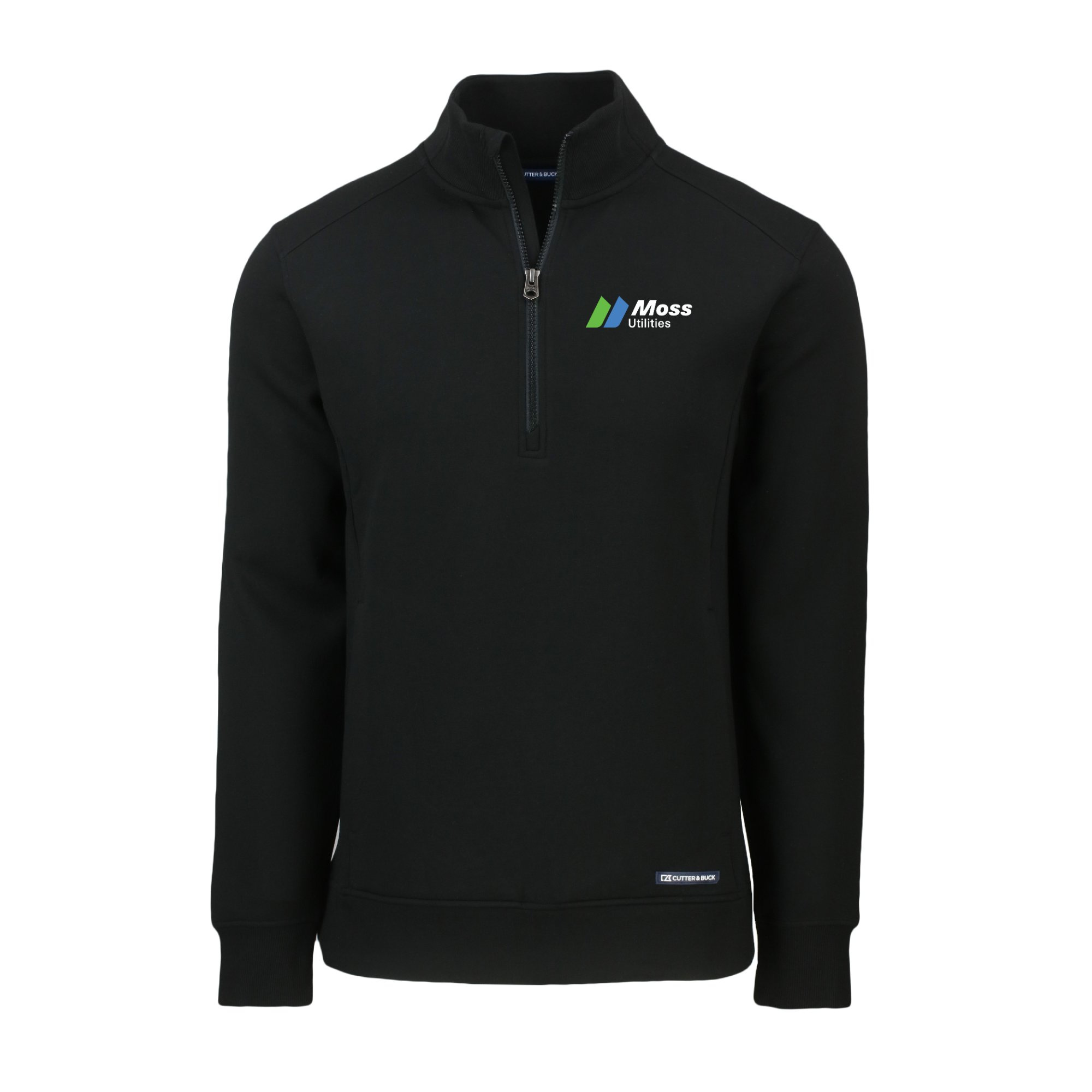 Cutter & Buck Roam Recycled Buttery-Soft Knit Mens Quarter Zip Jacket