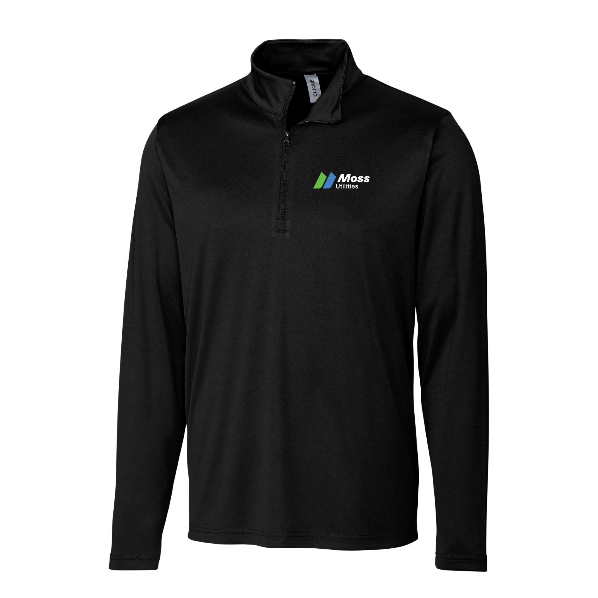 Clique Spin Solution-dyed Performance Interlock Mens Half Zip