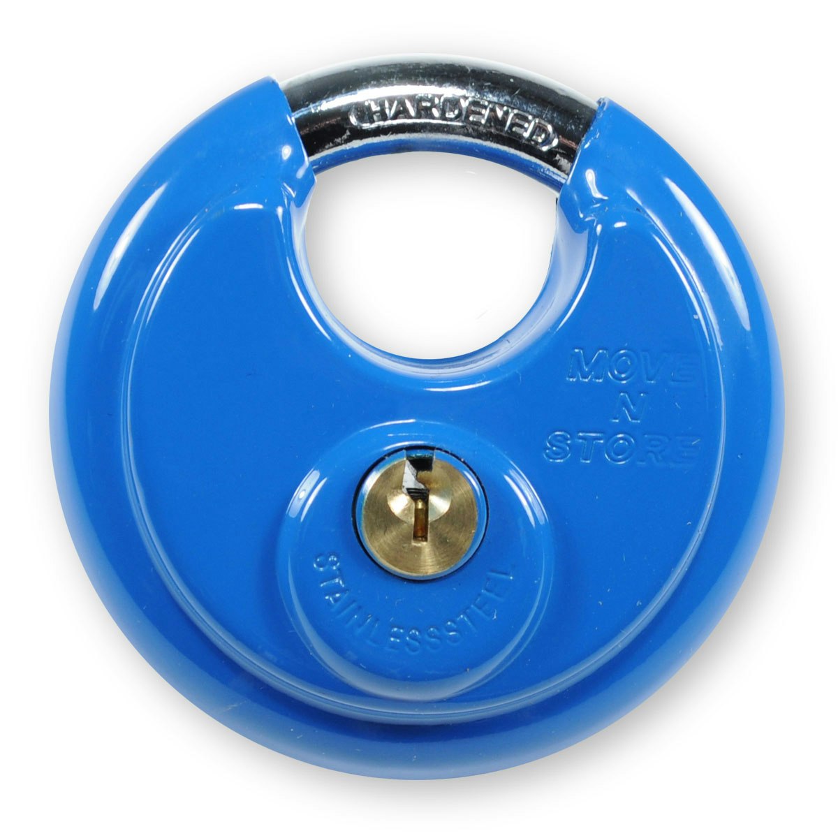 Inoxydable 70 mm Weatherproof Disc Padlock Keyed Alike x 3 avec 6 clés 