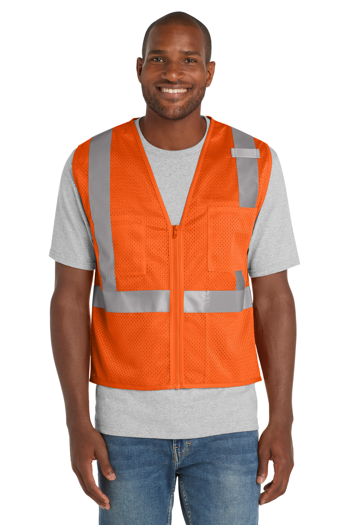 CornerStone ANSI 107 Class 2 Mesh Zippered Vest CSV102