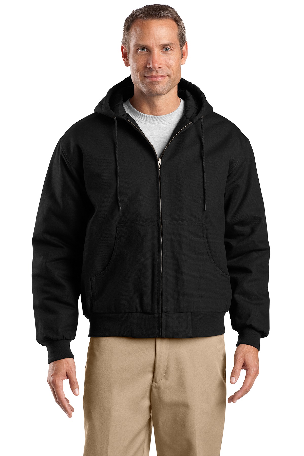 CornerStone Tall Duck Cloth Hooded Work Jacket TLJ763H