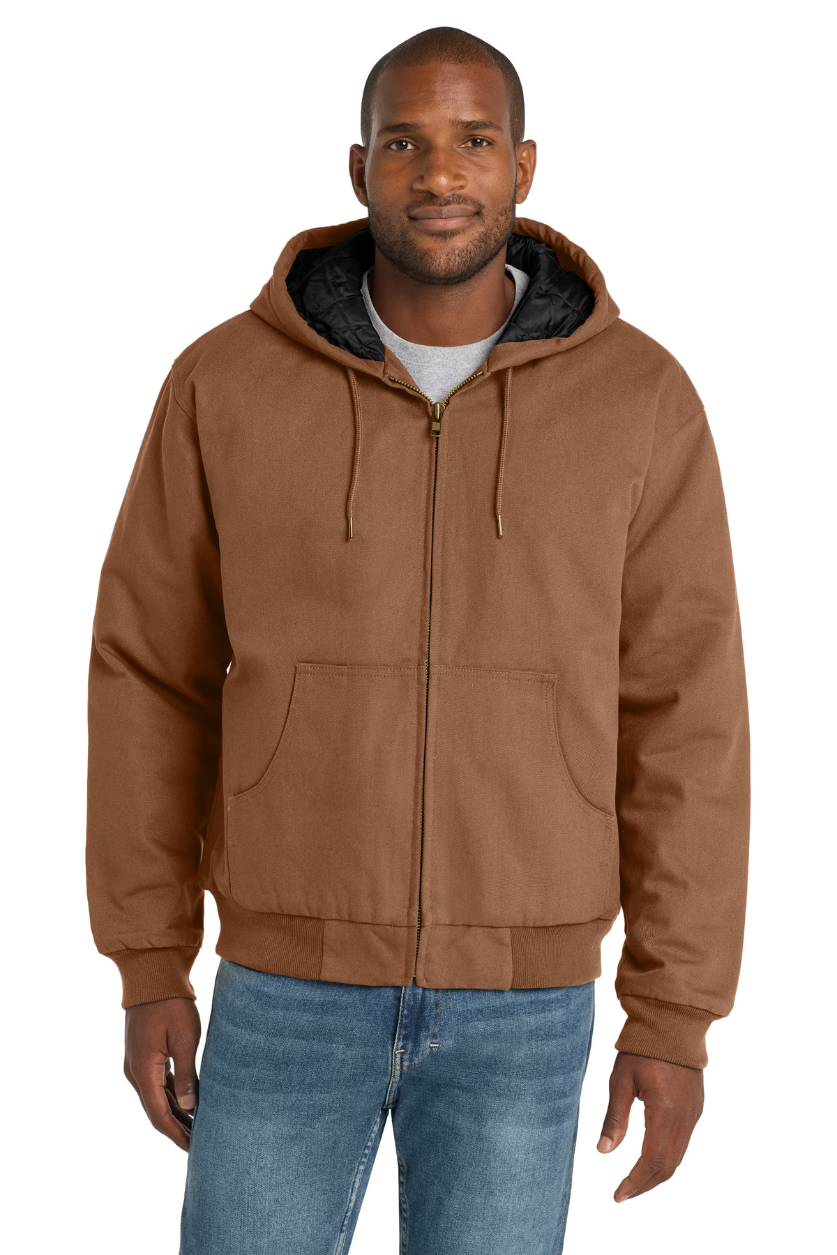 CornerStone Duck Cloth Hooded Work Jacket J763H