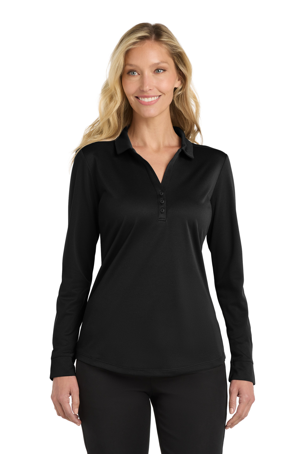Port Authority Women's Silk Touch Performance Long Sleeve Polo L540LS