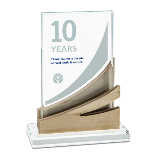 Acrylic & Wood Award for 10-Years
