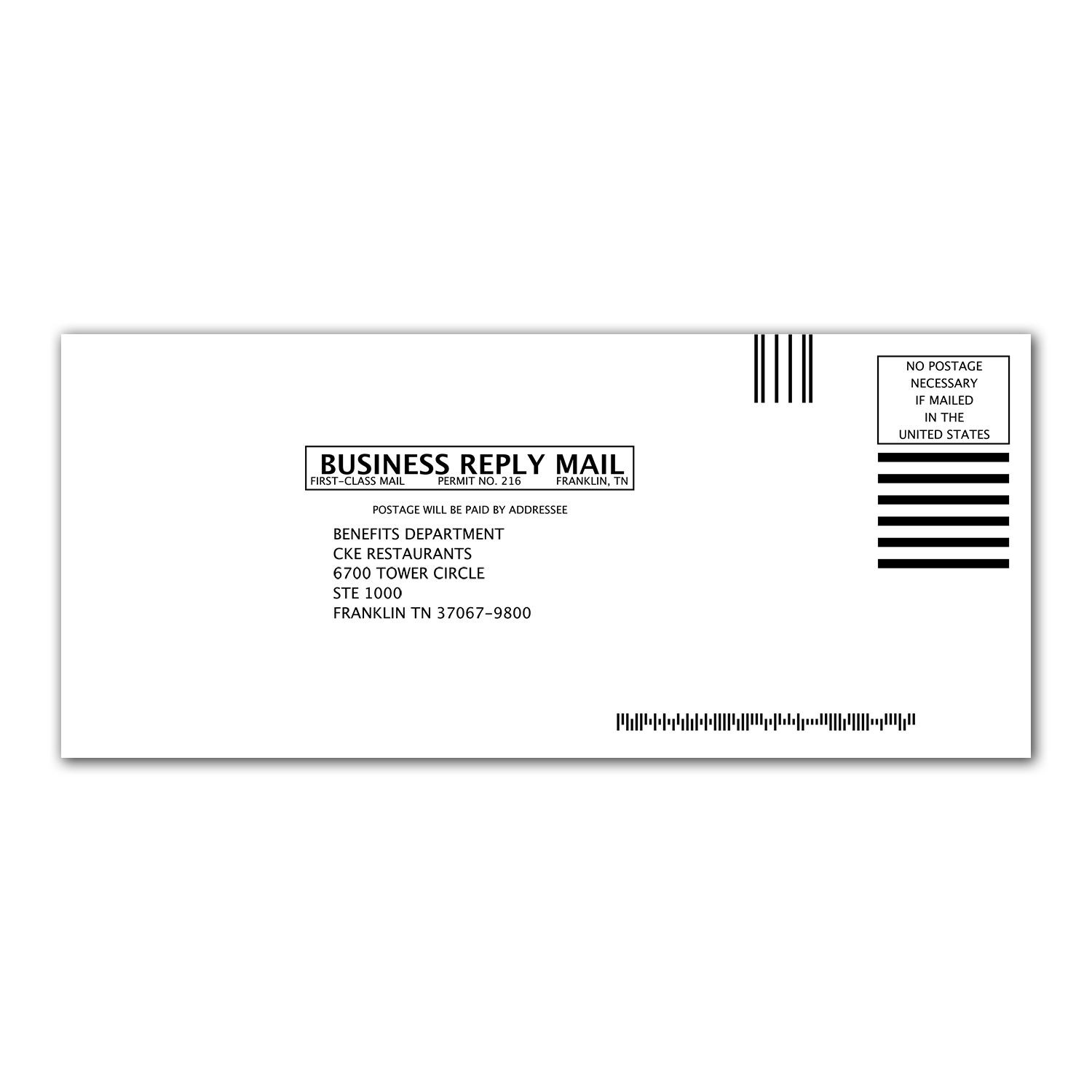 Return Address Envelope