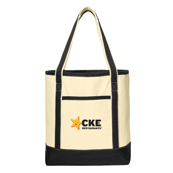 Large Cotton Canvas Boat Tote