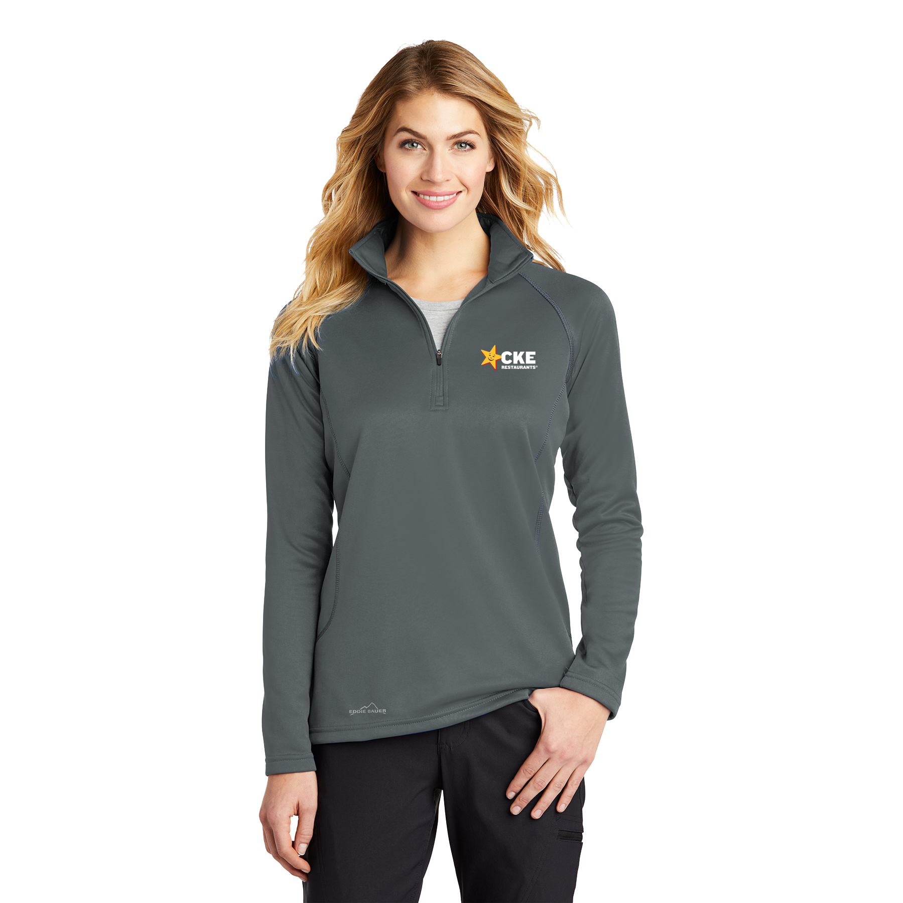 Eddie Bauer Ladies Smooth Fleece 1/2-Zip