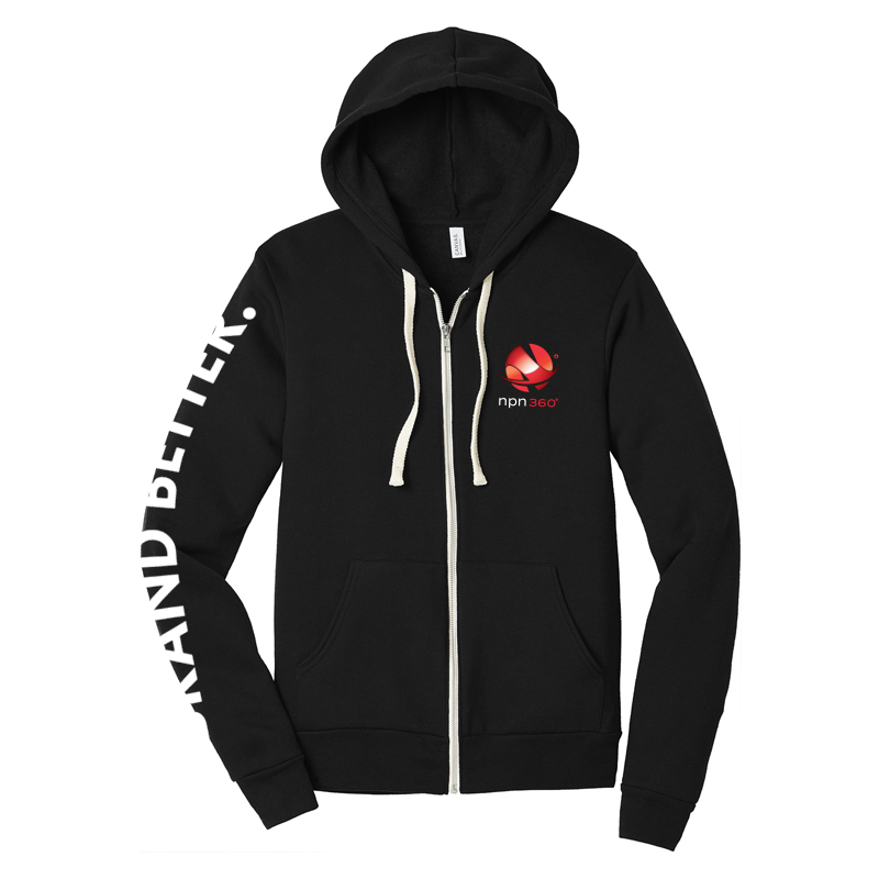 BELLA+CANVAS ® Unisex Triblend Sponge Fleece Full-Zip Hoodie