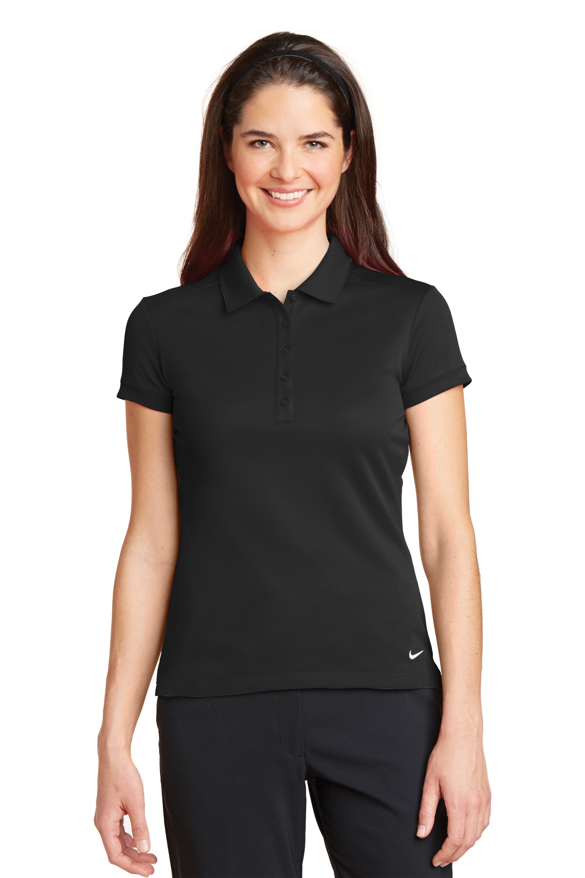 Nike Ladies Dri-FIT Solid Icon Pique Modern Fit Polo.  746100, Starting at $53