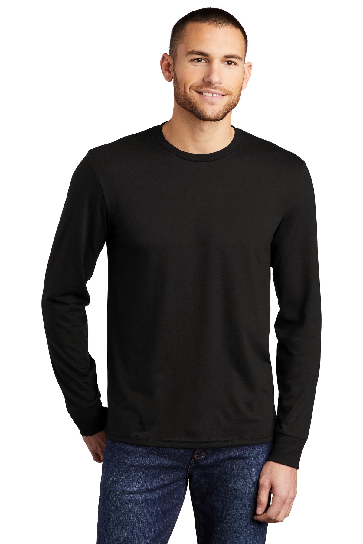 District Perfect Tri Long Sleeve Tee . DM132, Starting at $26