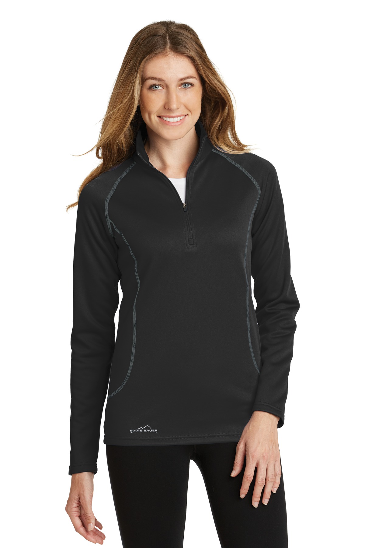 Eddie Bauer Ladies Smooth Fleece 1/2-Zip. EB237, Starting at $51