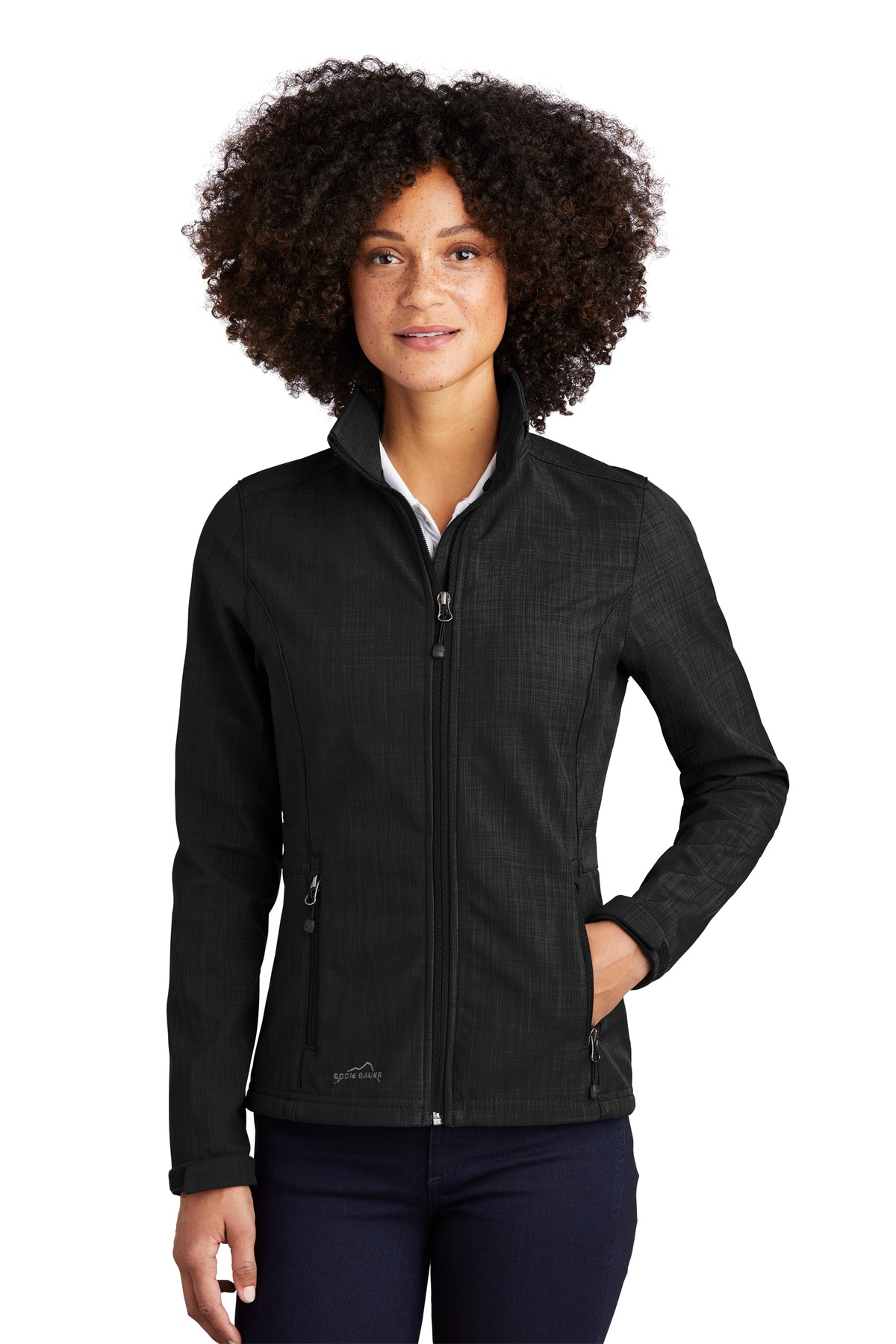 Eddie Bauer Ladies Shaded Crosshatch Soft Shell Jacket. EB533, Starting at $87