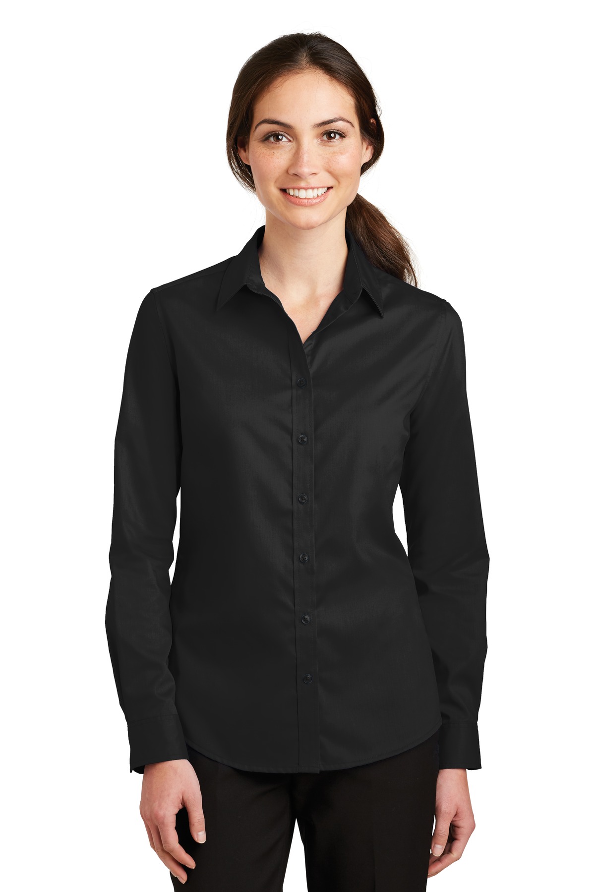 Port Authority Ladies SuperPro Twill Shirt. L663, Starting at $42