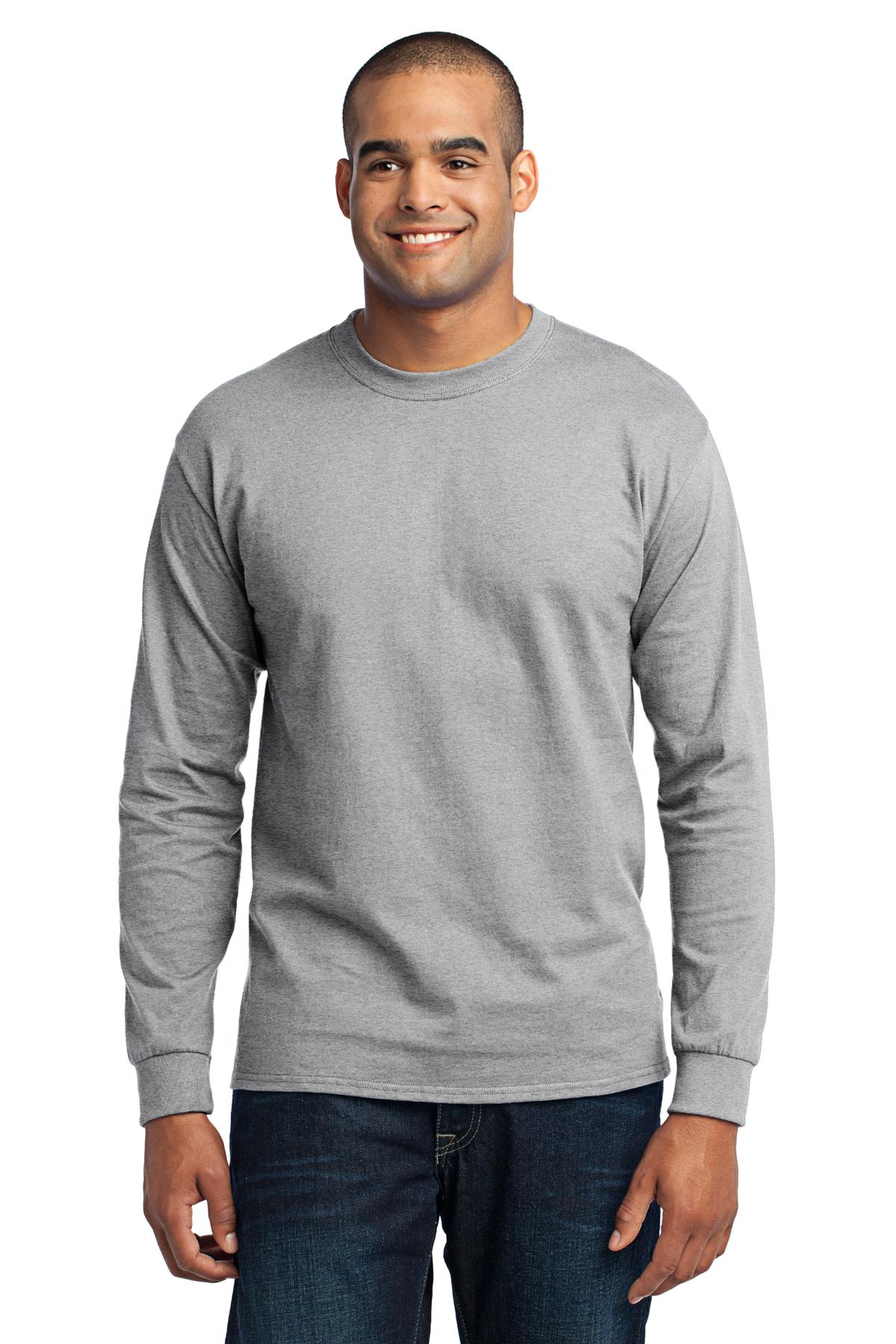 Port & Company Tall Long Sleeve Core Blend Tee. PC55LST, Starting at $18