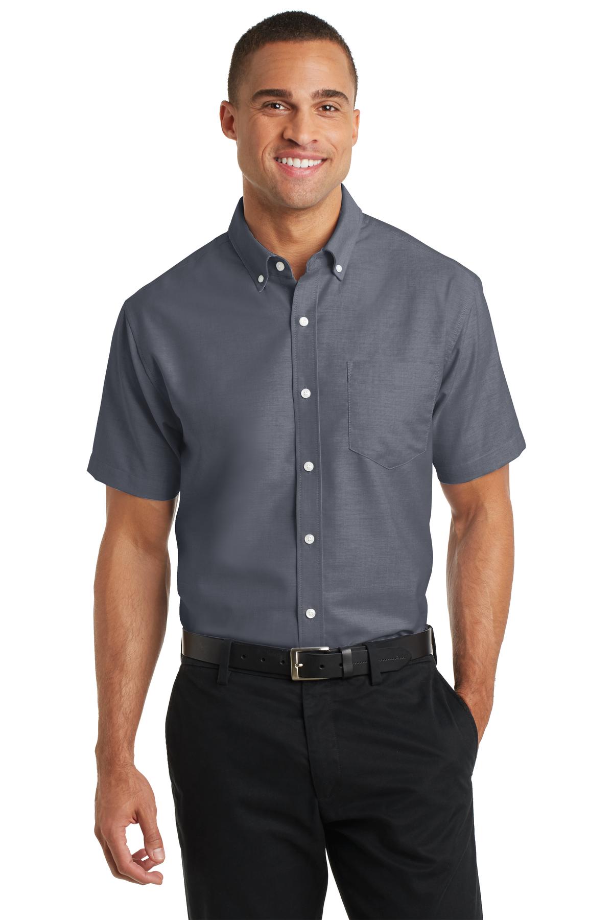 Port Authority Short Sleeve SuperPro Oxford Shirt. S659, Starting at $39