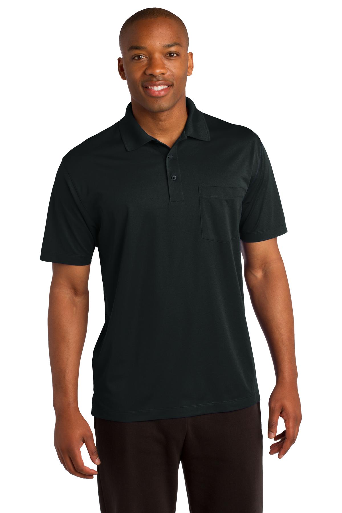 Sport-Tek Micropique Sport-Wick Pocket Polo. ST651, Starting at $34