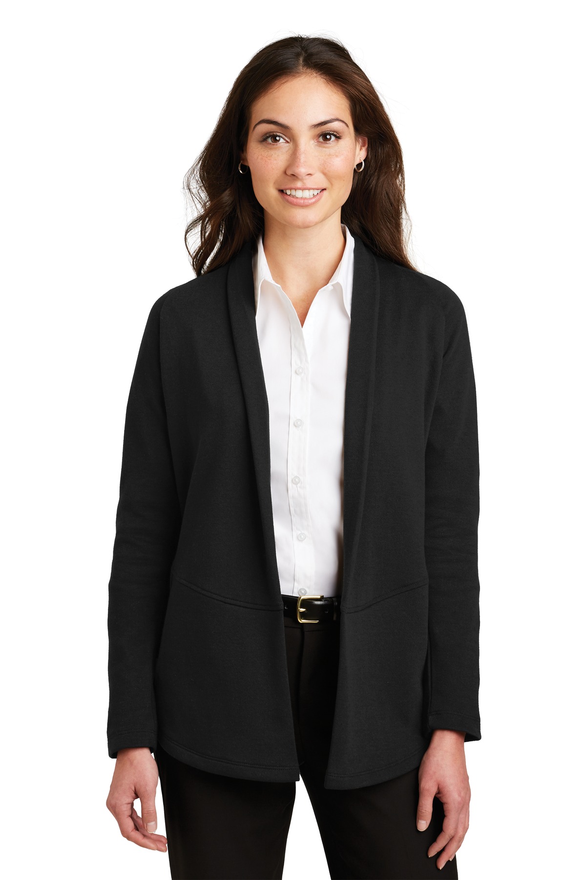 Port Authority Ladies Interlock Cardigan. L807, Starting at $32
