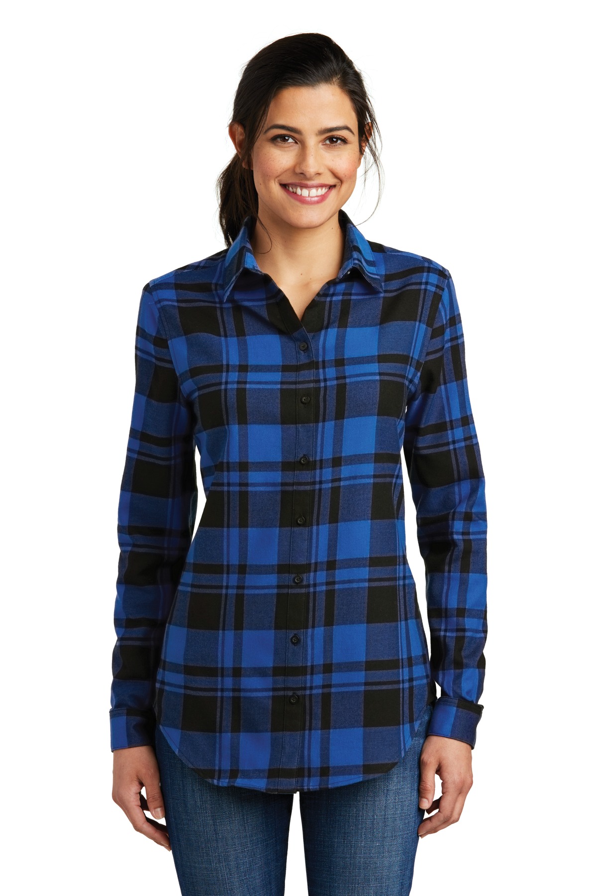 Port Authority Ladies Plaid Flannel Tunic . LW668, Starting at $39