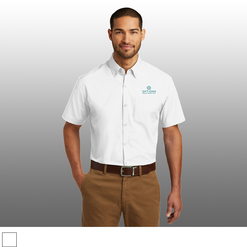 Port Authority® Short Sleeve Carefree Poplin Shirt