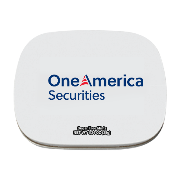 Hinged Mint White Tin