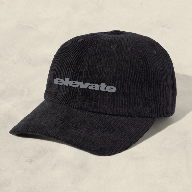 Black Corduroy Hat