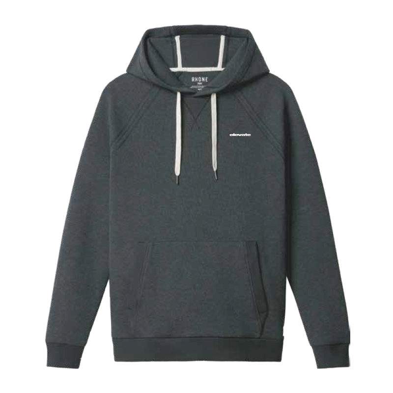 Rhone Men's Heritage Midweight Hoodie Black Heather