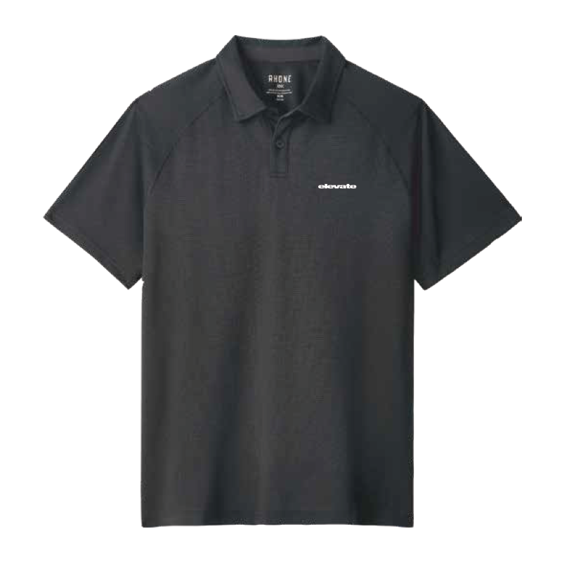 Rhone Men's Delta Pique Polo Regatta Black