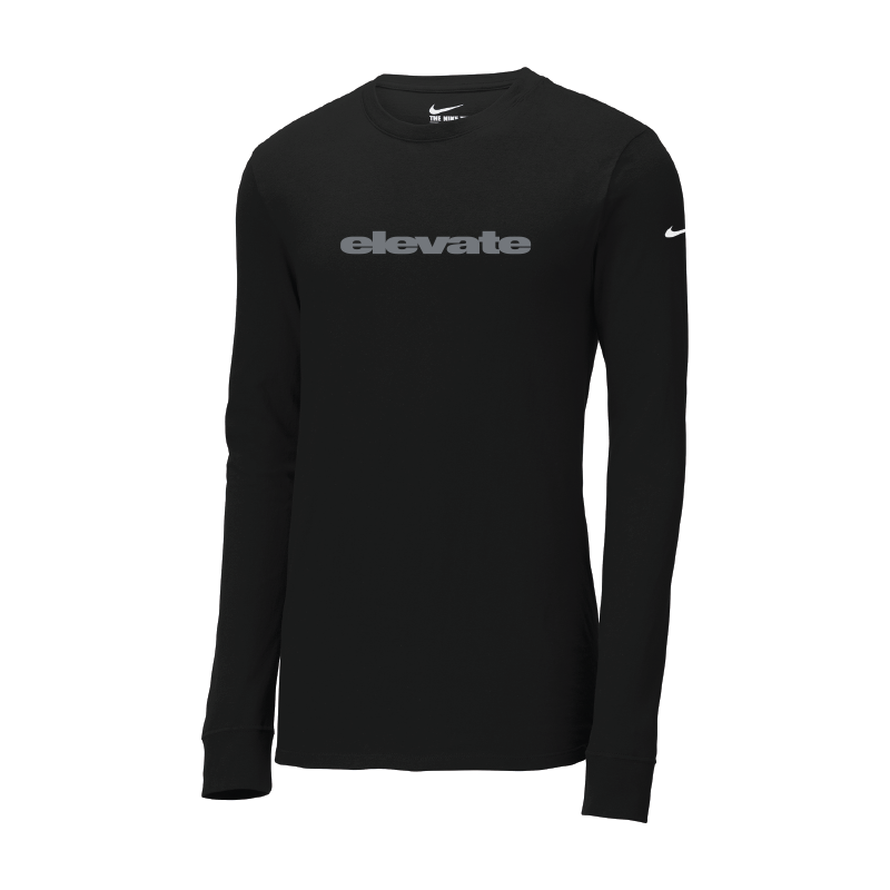 Nike Dri-FIT Cotton/Poly Long Sleeve Tee Black