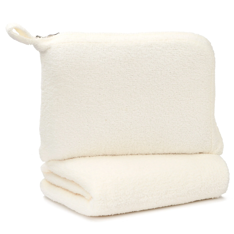 Kashwere Chenilla Cloud Travel Blanket - Creme