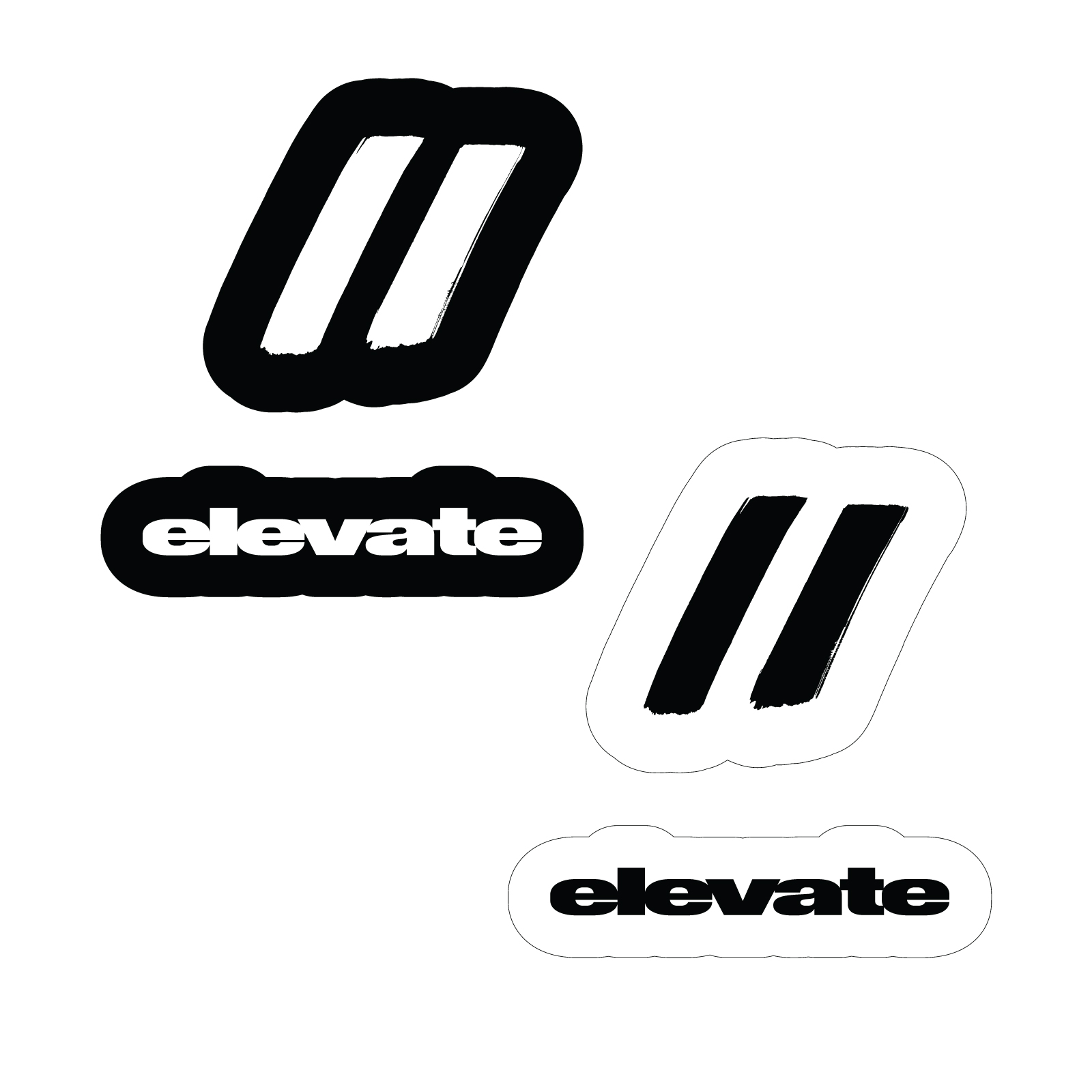 Wordmark Die-Cut Black Vinyl Sticker