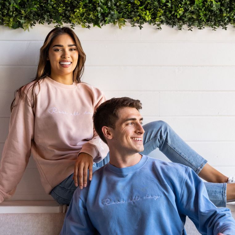 Rosé All Day Crew Neck Sweatshirt