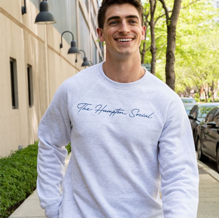 The Hampton Social Script Sweatshirt