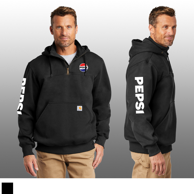 Carhartt® HW Rain Defender® Hooded Zip Mock Sweatshirt