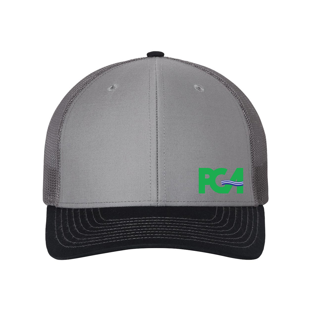 PGA Trucker Cap-Gray/Charcoal/Navy - 