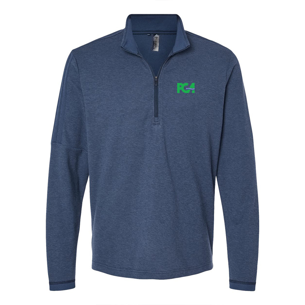 PGA Men's Adidas 1/4 Zip Pullover-Navy - 