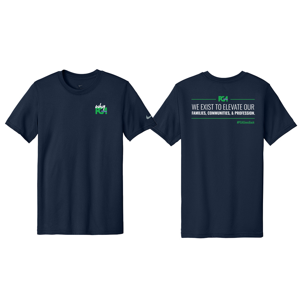 PGA Nike Give Back Tee-Navy