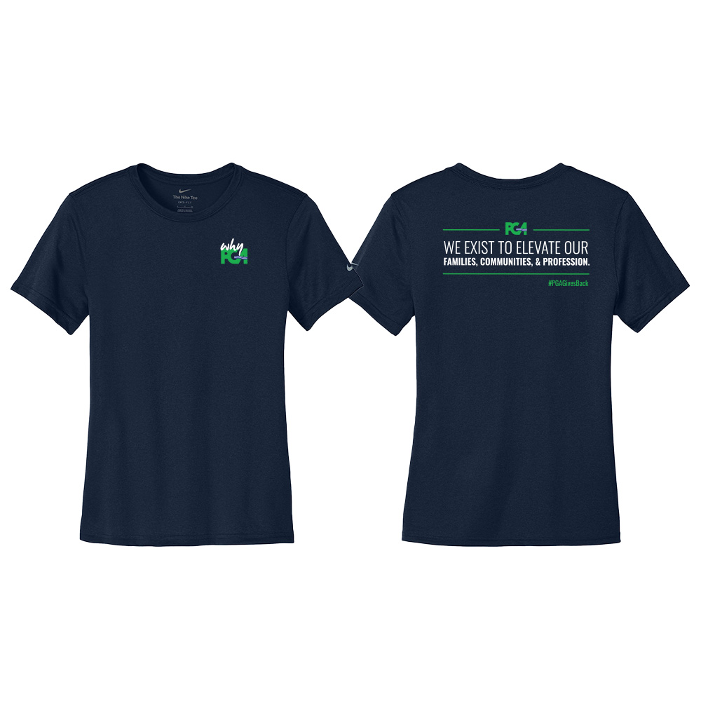PGA Nike Women's Give Back Tee-Navy
