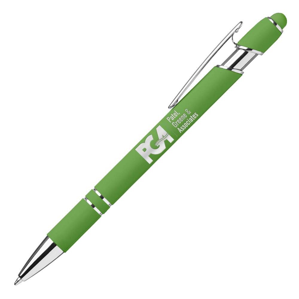 PGA Softy Gel Pen w/Stylus-Bright Green