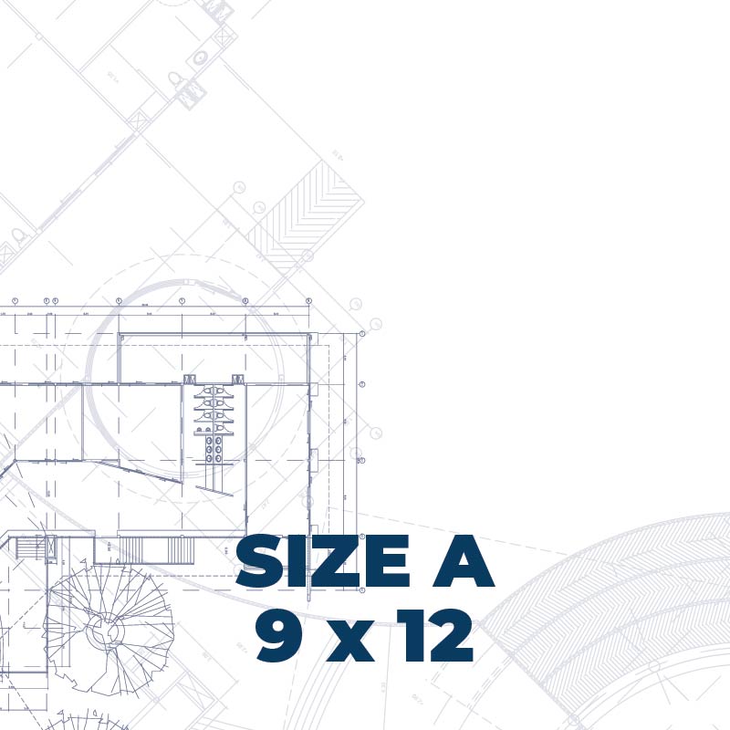 9 x 12" Size Blueprints