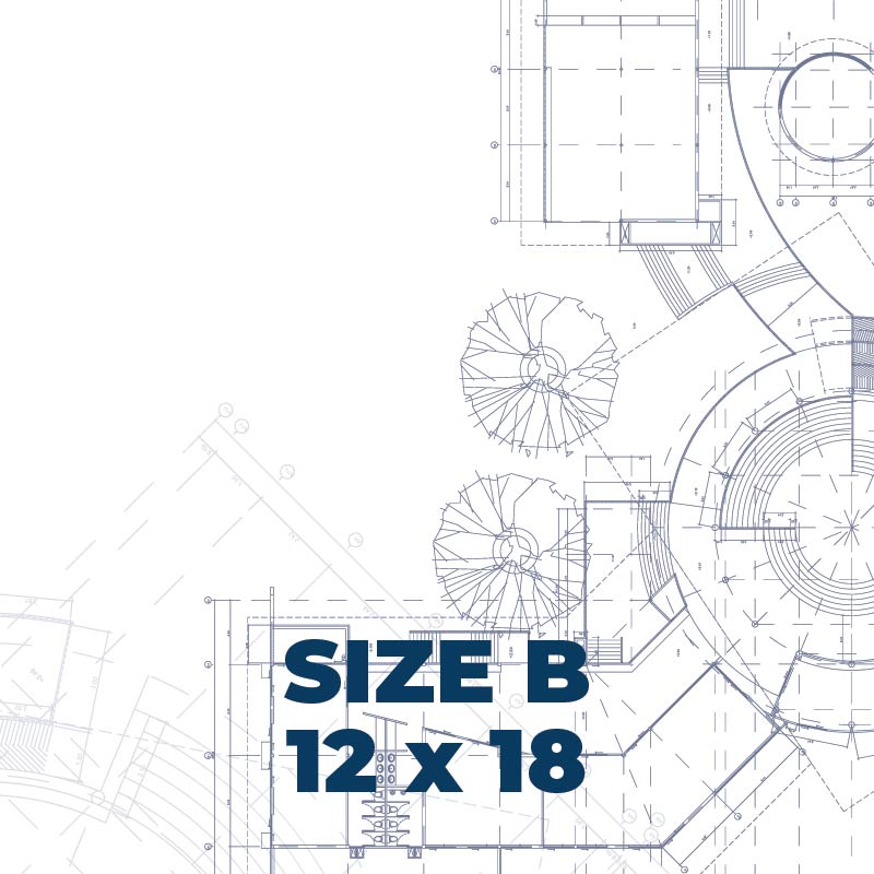 12 x 18" Size Blueprints