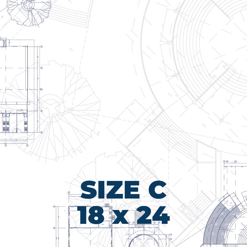 18 x 24" Size Blueprints