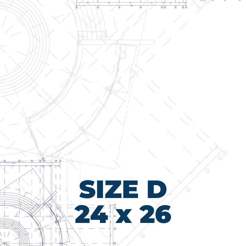 24 x 26" Size Blueprints