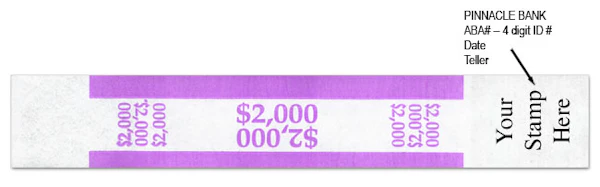 PB1167  B60140  $2000 Bill Straps-Violet