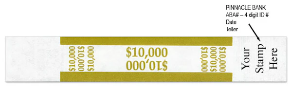 PB1169  B60150  $10,000 Bill Straps-Mustard