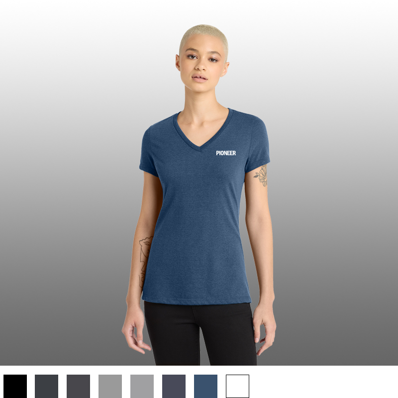 District® Women’s Perfect Blend® CVC V-Neck Tee
