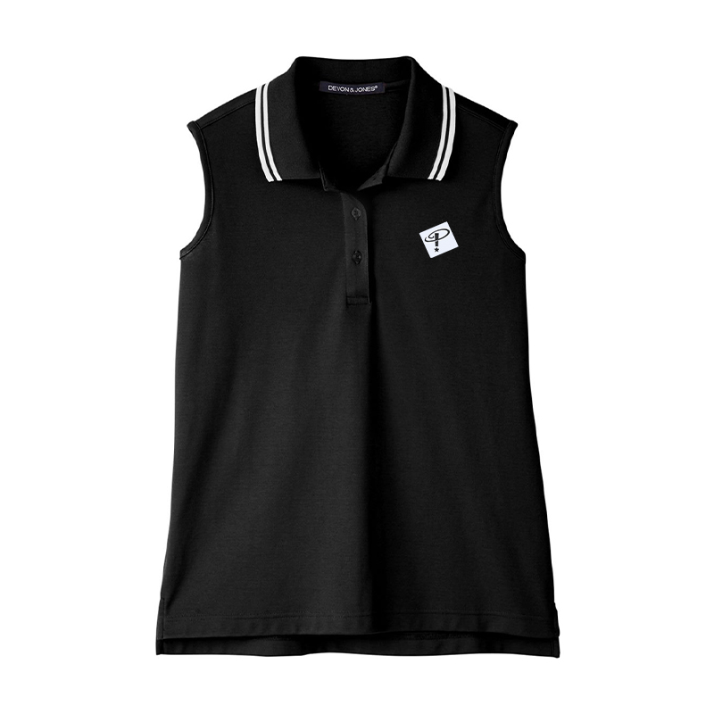 Women's Performance Plaited Tipped Sleeveless Polo