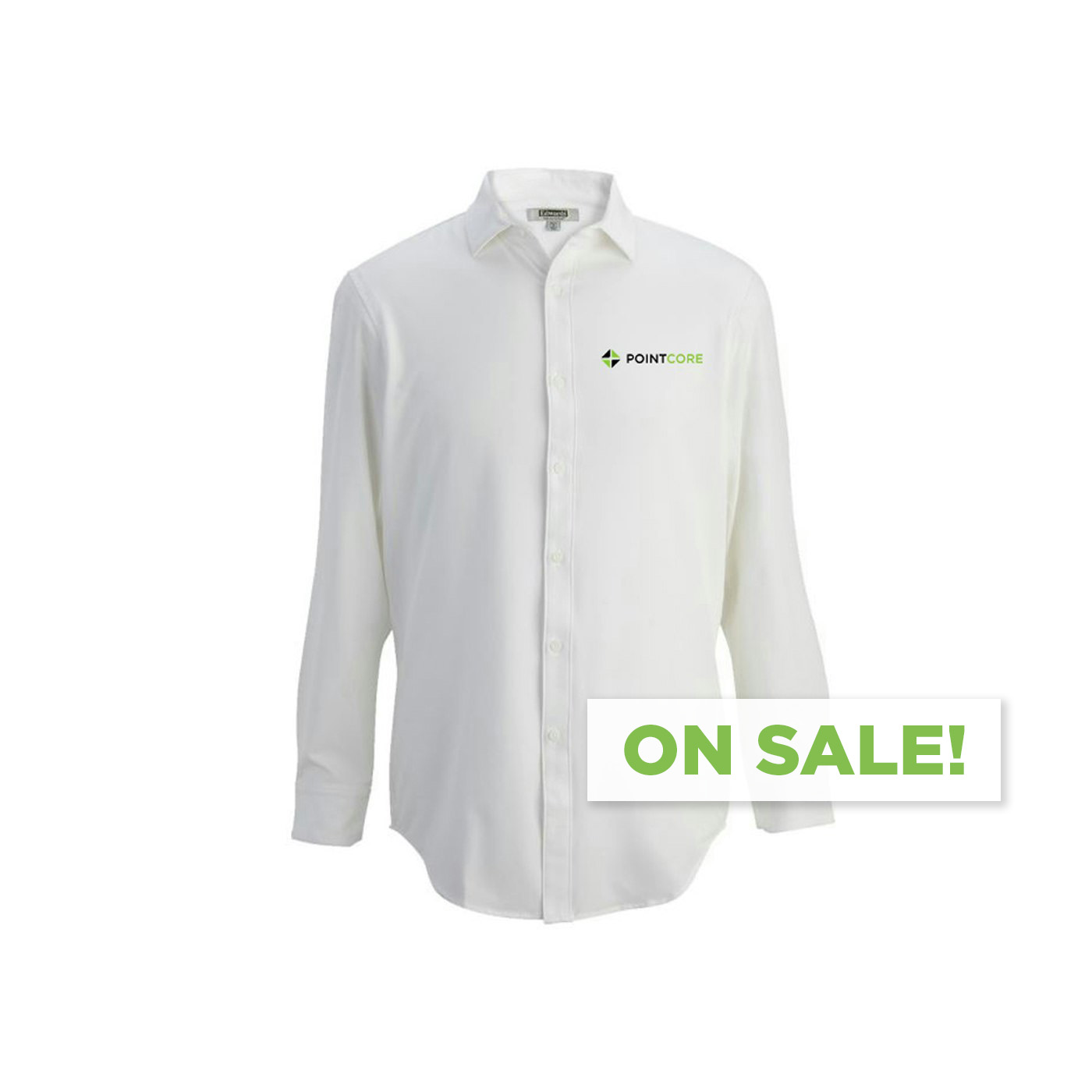 Men's White Lightweight Button-Up - Men's White Lightweight Button-Up