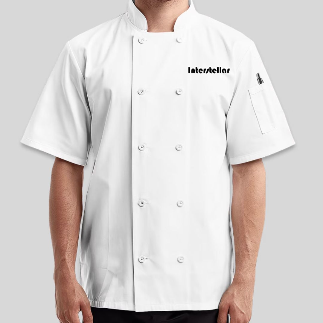 Sustainable Short Sleeve Chef's Jacket