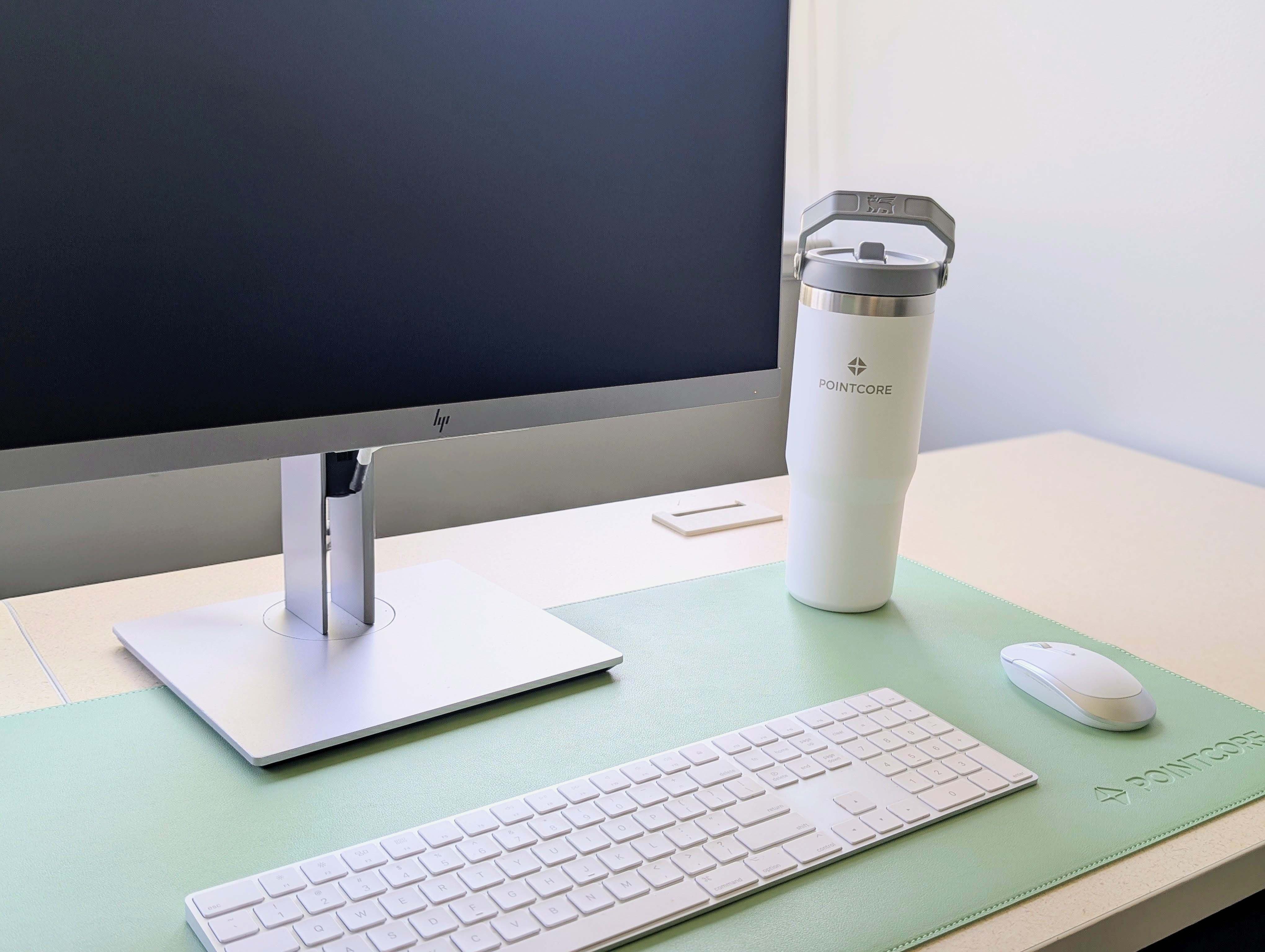 Dual-Sided Debossed Leather Desk Pad