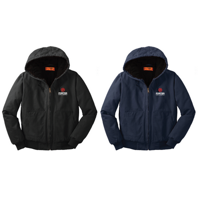 CornerStone® Washed Duck Cloth Insulated Hooded Work Jacket